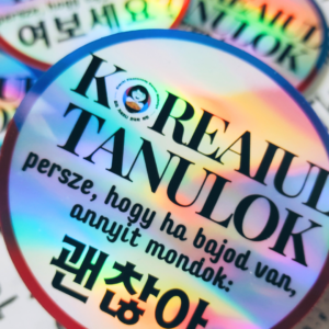 [holo] Koreaiul tanulok, persze, hogy ha bajod van, annyit mondok: 괜찮아