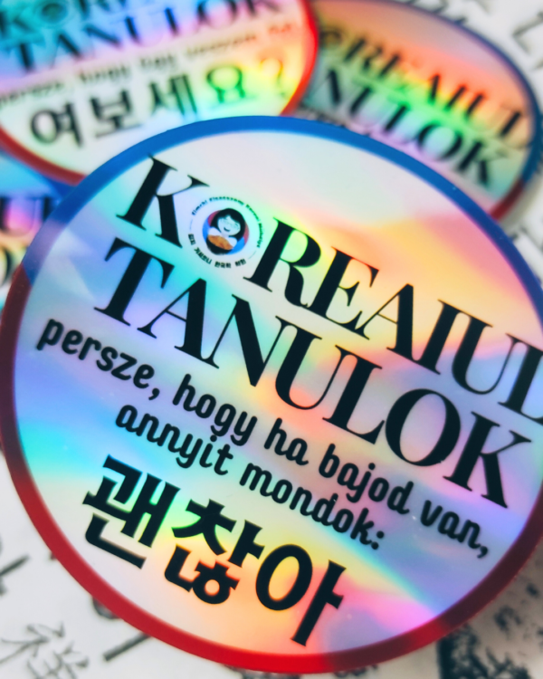 [holo] Koreaiul tanulok, persze, hogy ha bajod van, annyit mondok: 괜찮아