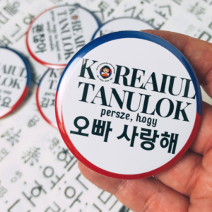 [kitűző] Koreaiul tanulok, persze, hogy 오빠 사랑해