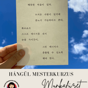 Kimchi Kisasszony Akadémiája - Hángül mesterkurzus Munkafüzet