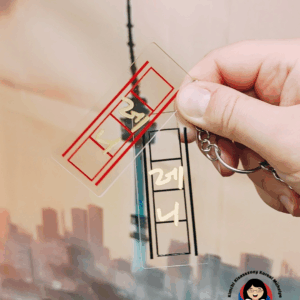 한글이름키체인 Koreai neves kulcstartó