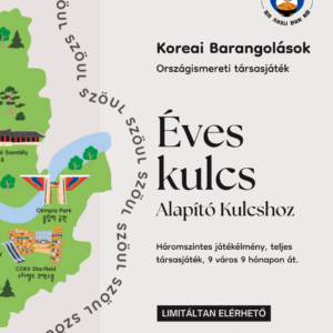 Koreai Barangolások országismereti társasjáték - Éves Kulcs Alapító Kulccsal